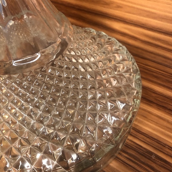 Vintage 50’s High Quality Crystal Glass Ship's Decanter Diamond Cut English - Picture 8 of 15